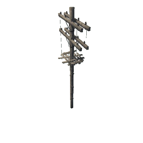 Wooden Electric Pole 03